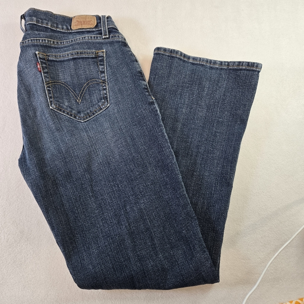 Levi's Womens Jeans 14 Blue 529 Curvy Bootcut Stretch Denim Mid Rise Classic